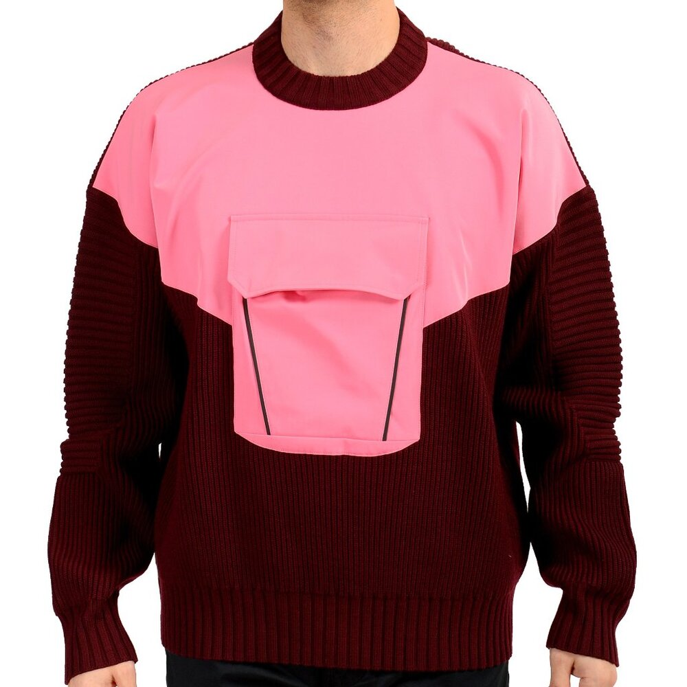 Scuderia Ferrari Men's Wool Crewneck Sweater With Front Pocket US M IT 50